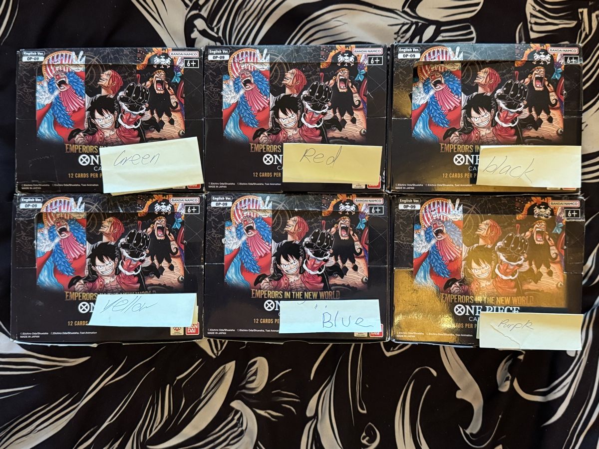 Bandai Carte collezionabili: One Piece OP-09 Karten – Nuovo (secondo la descrizione) da Huttwil venduto da Nedja0