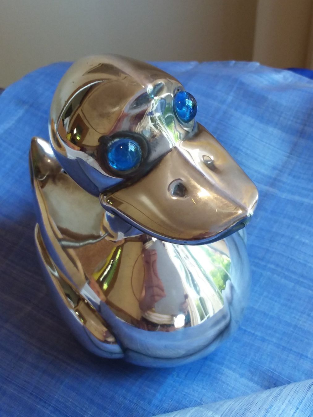 Spardosen: Versilberte Ente Spardose, JHS Denmark, cooles Design – Gebraucht aus Zürich von helsan 2