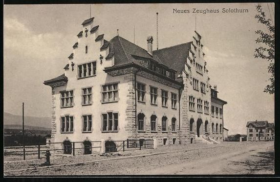Cartes postales: AK Solothurn, Neues Zeughaus mit Strasse – D'occasion à Berlin par bartko-reher