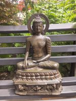 Grand Bouddha Shakyamuni en Bronze massif - 44cm - 5kg -Rare