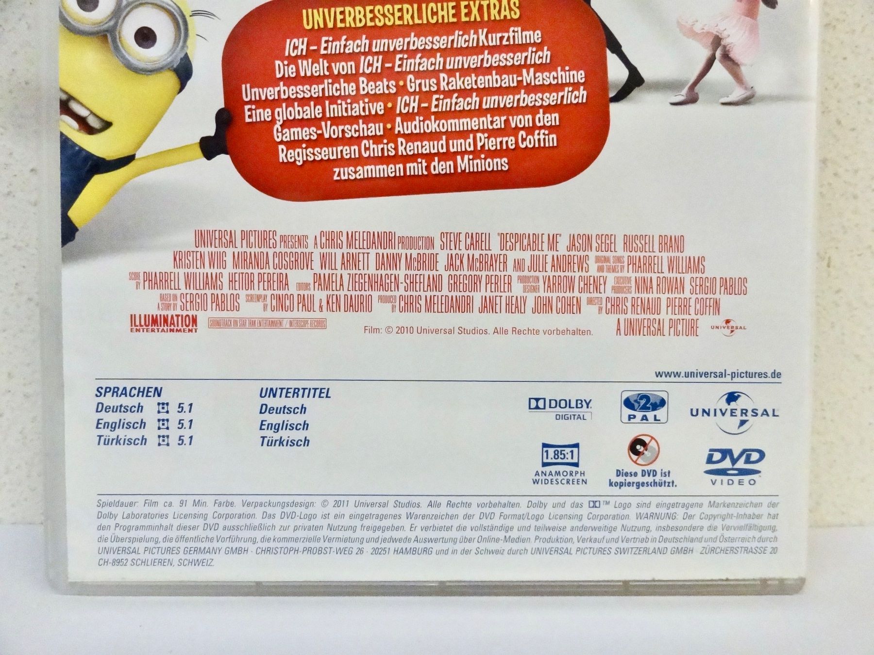 Tous les DVDs: DVD ICH EINFACH UNVERBESSERLICH - EIN DIEB WIRD LIEB – D'occasion à Kerzers par wisaundso 4