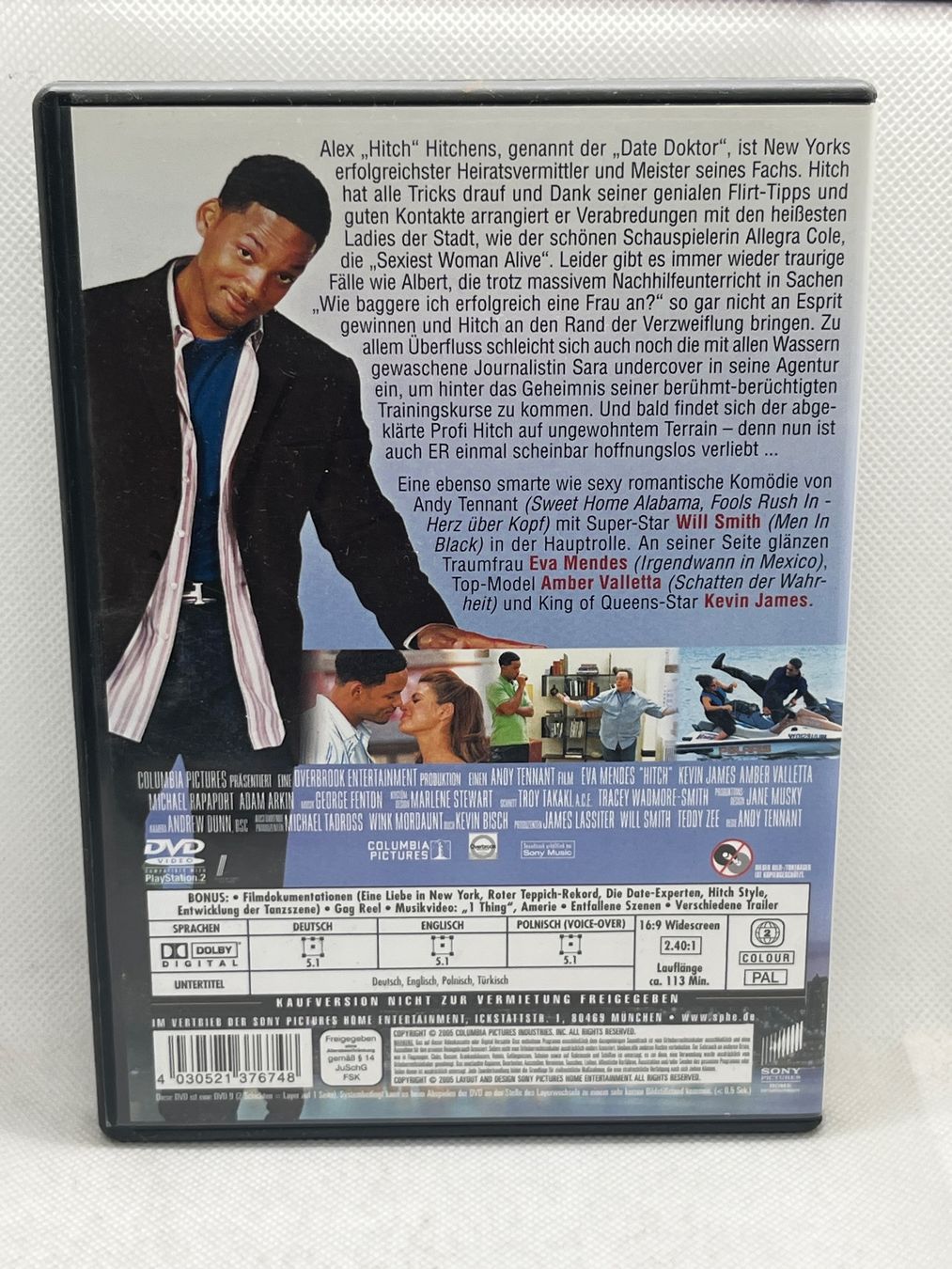 Tutti i DVDs: Hitch - Der Date Doktor, Will Smith, DVD – Usato da Hinterkappelen venduto da Kim1992 1