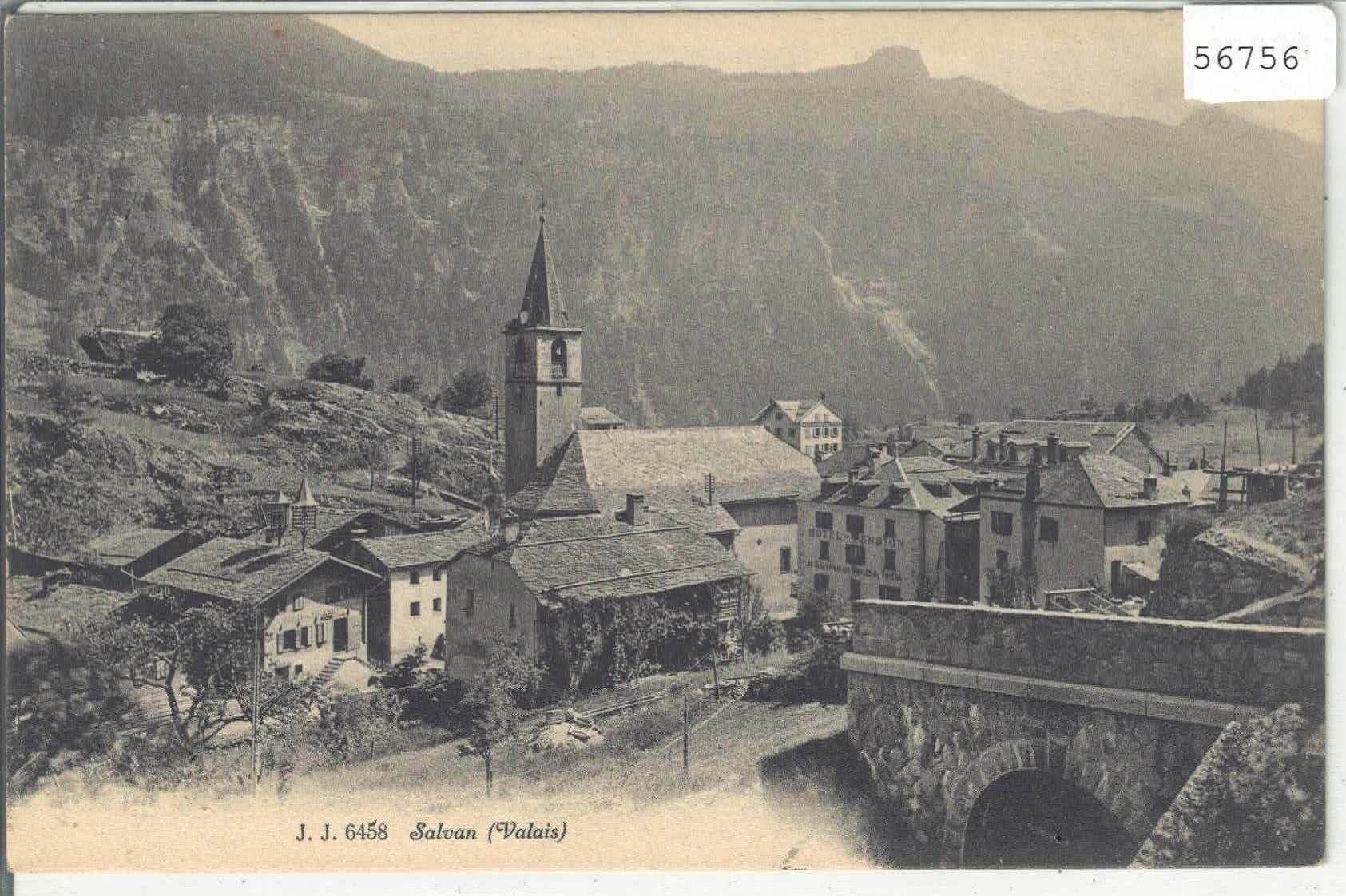 Cartoline postali: Salvan - Vue generale – Usato da Ettingen venduto da Kartenplanet