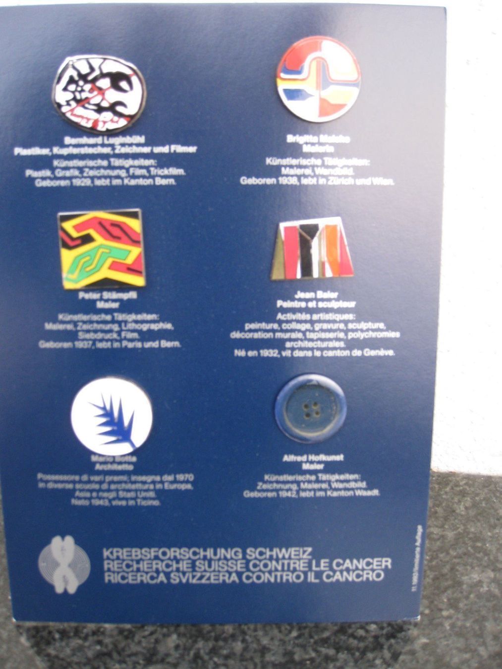 Placchette & Badge: 6 PIN Krebsforschung Schweiz – Nuovo (secondo la descrizione) da Rotkreuz venduto da nigal 2