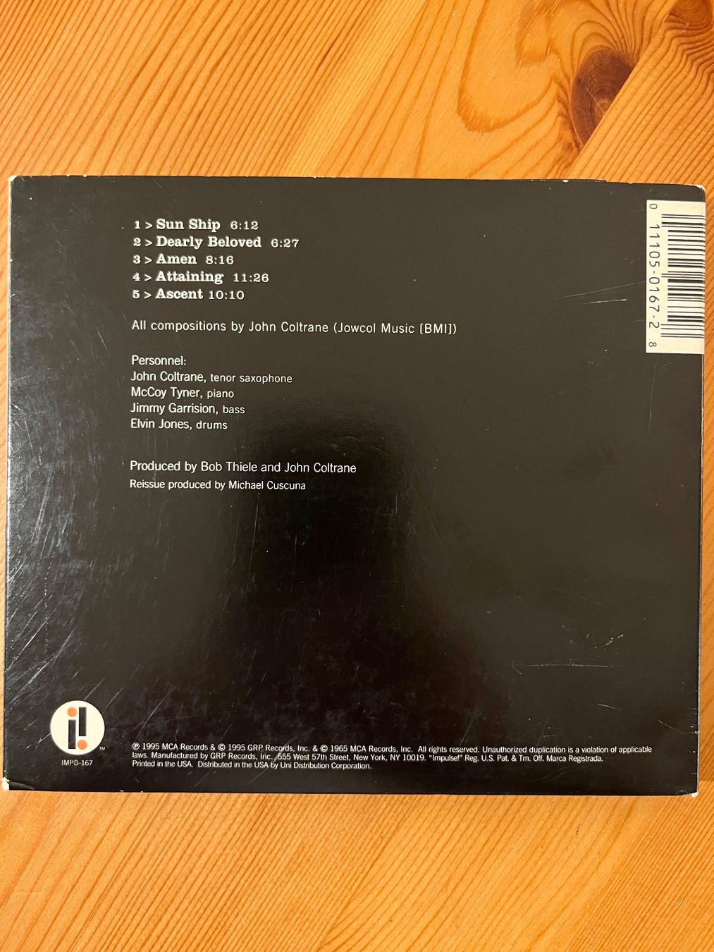 CD: JOHN COLTRANE - SUN SHIP – Usato da Lausanne venduto da sbar224 1