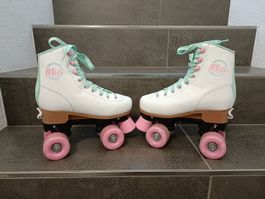 Rollschuhe Mia Skates weiss pink hellblau guter Zustand