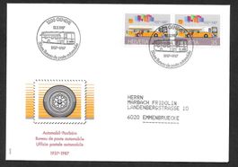 Sonderbrief S 1284 50 Jahre Automobilpostbüro Genf 12.3.1987