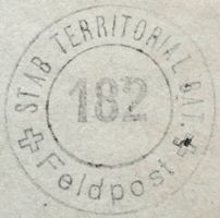 FP-Brief 2.WK, Stab Territorial Füsilier Bat 182, Ter