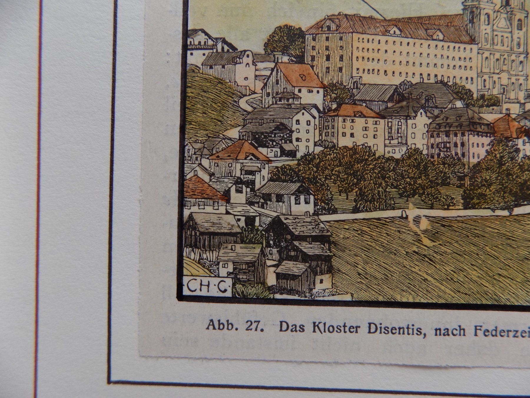 Incisioni: Disentis Kloster koloriert – Usato da Risch venduto da Rischli15 6