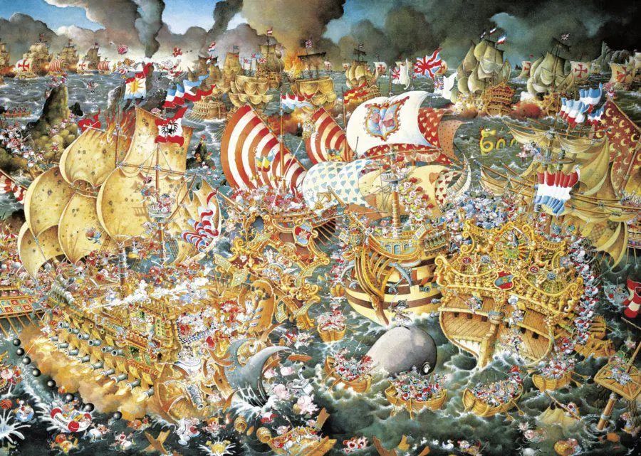 Heye Puzzle: Heye Trafalgar Puzzle 2000 Teile – Usato da Pieterlen venduto da Saemelili 7