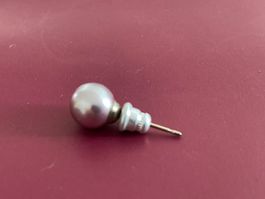 Einzel Ohrstecker mit Perle