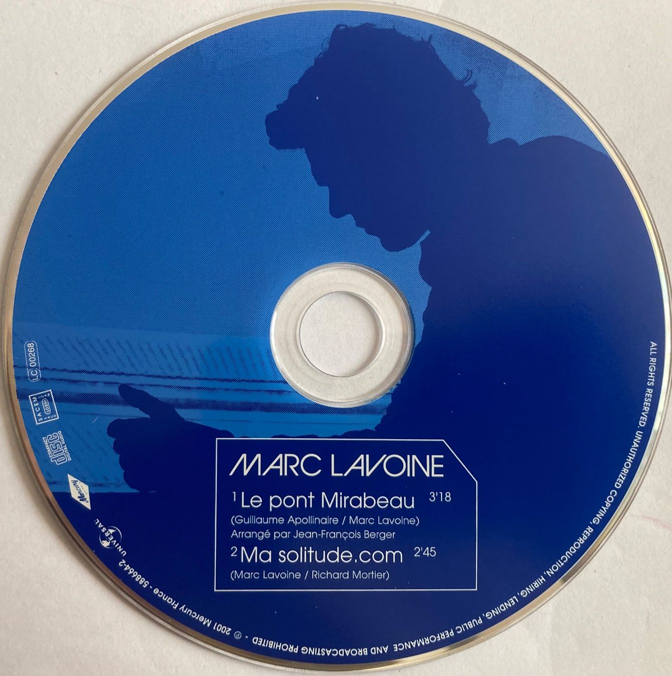CDs: MARC LAVOINE - LE PONT MIRABEAU – Gebraucht aus Poliez-Pittet von Newtown-Records 2