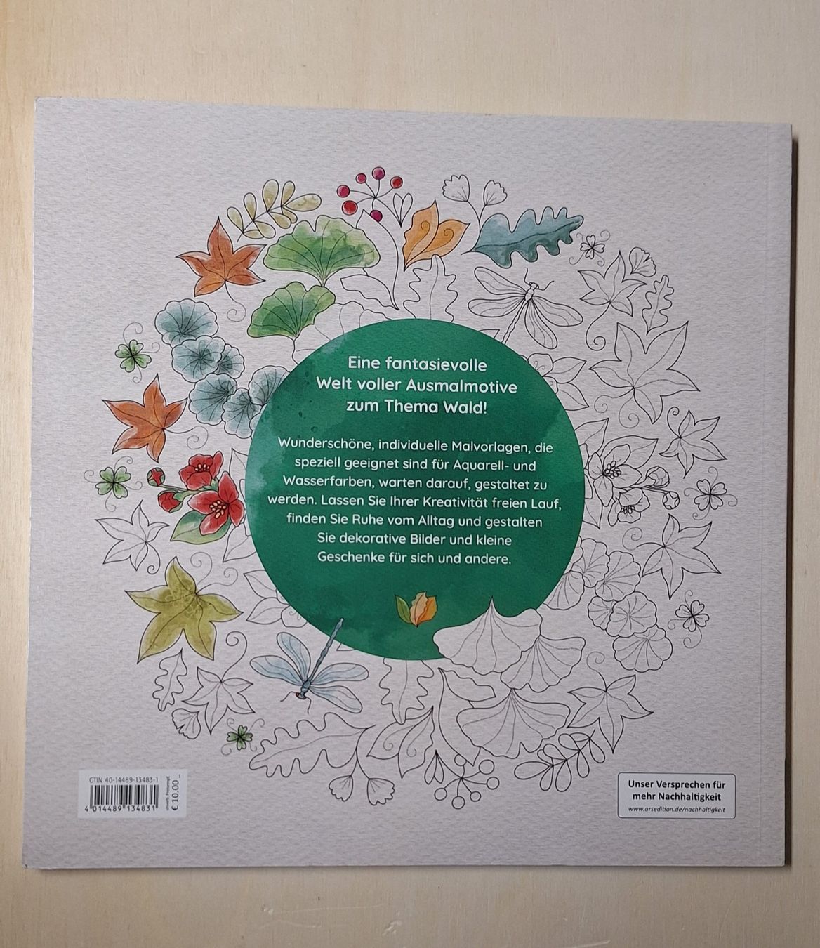 Libri: ars_edition: Aquarell-Malblock – Im Wald – Nuovo e nell'imballaggio originale da Sisseln AG venduto da murmi83 1