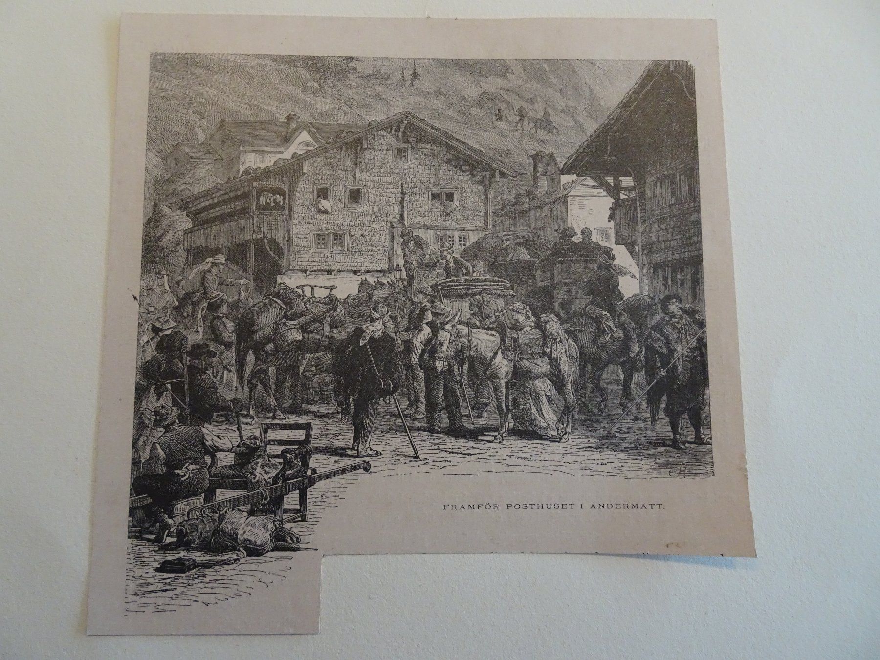 Incisioni: Andermatt  - Posthaus alter Stich – Usato da Vitznau venduto da Mina60