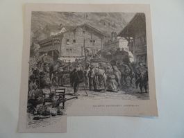 Andermatt  - Posthaus alter Stich