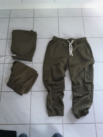 Stoffhose grün XXL 3mal
