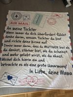 (Geschenk-)Decke mit Aufschrift "An meine Tochter" neu
