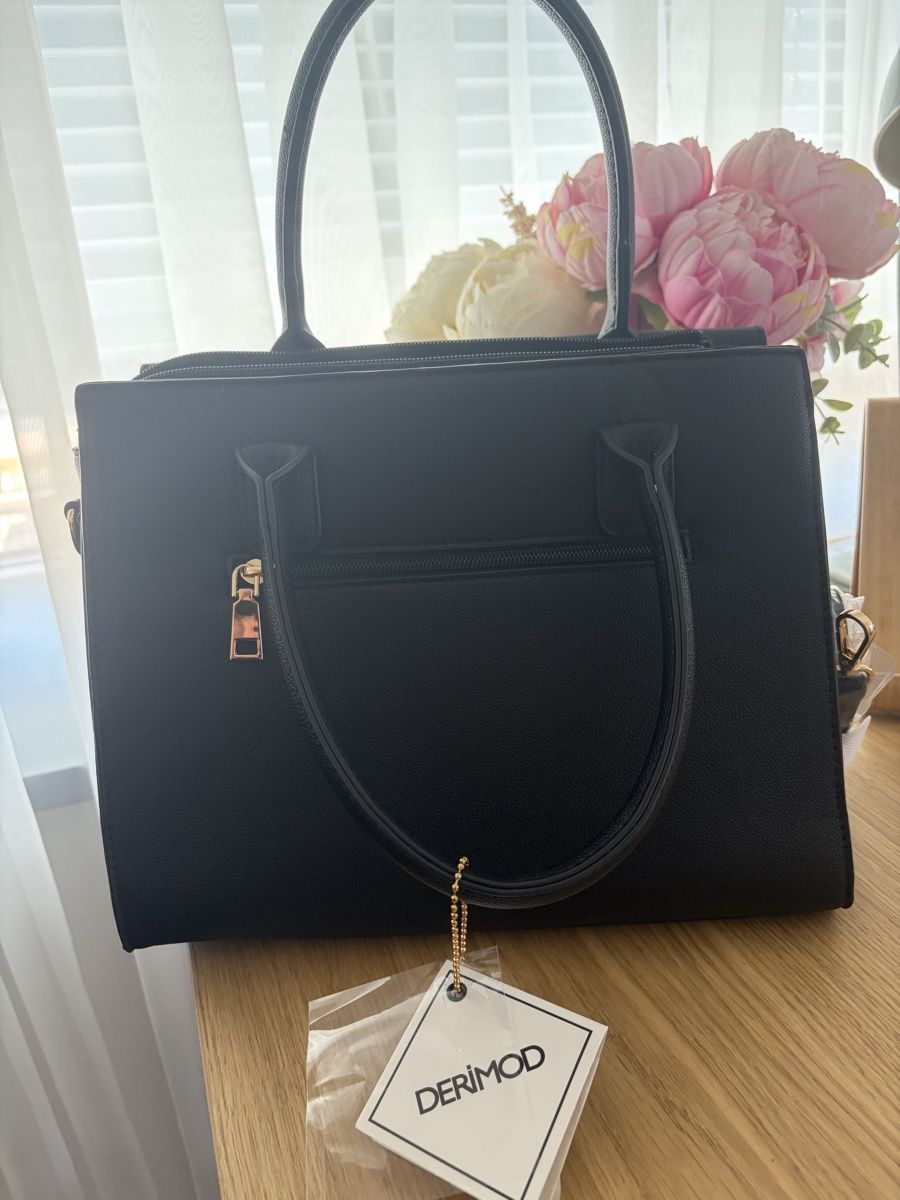 Taschen für Damen: DeriMod Handtasche Schwarz mit Flechtmuster neu – Neu und originalverpackt aus Zürich von Mss_sen 1