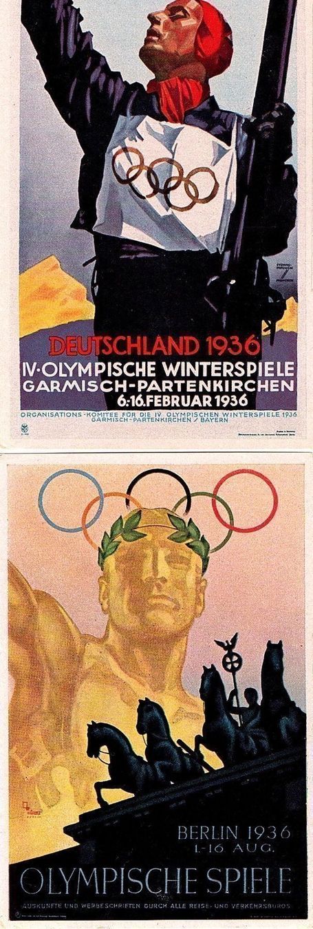 Ansichtskarten: Olympische Spiele 1936 - 6 Karten – Gebraucht aus Mörschwil von antiksalon 1