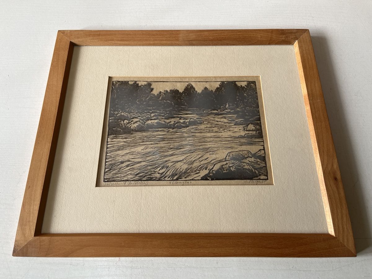 Xilografie: Holzschnitt von Andreas Chiquet – Usato da Gelterfingen venduto da liq-nator 2