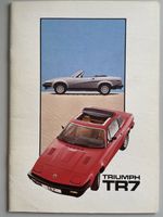 TRIUMPH TR7 Prospekt 1981 brochure catalogue CH en français