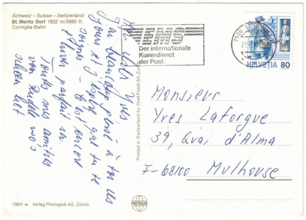 Cartoline postali: St. Moritz - Standseilbahn Corviglia – Usato da Binningen venduto da Mountainrider 1