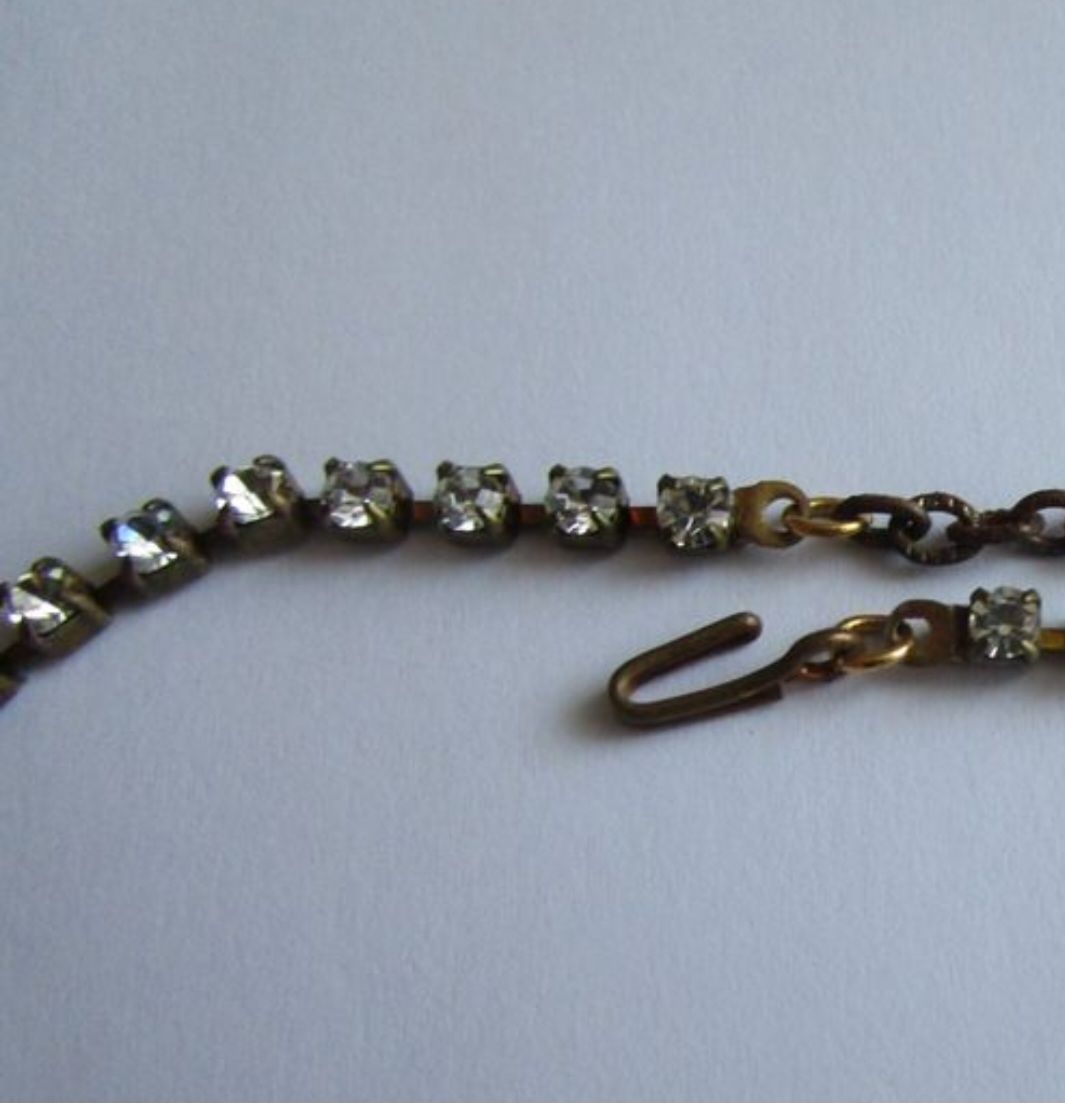 Gablonzer Ketten: antikes gablonzer collier mit bernsteinfarbenen strassstein – Gebraucht aus Winterthur von chimischimi 5