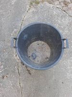Bassine de chantier robuste avec poignées (Noir)
