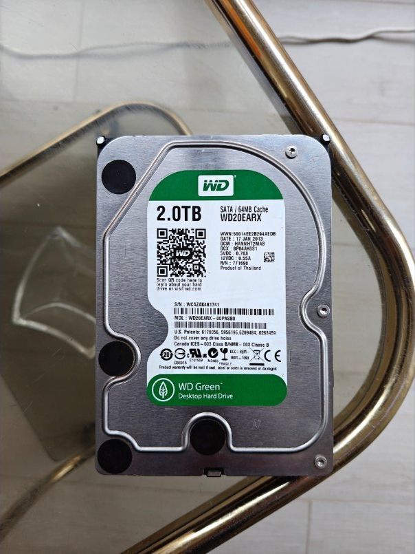 Western Digital Dischi rigidi: Western Digital Green 2TB HDD – Usato da Basel venduto da 69a_5tn8 1