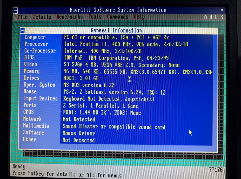 Retro Computer Intel PII 400MHz, 96MB RAM, 3GB HDD, SB Vibra (Gebraucht ...