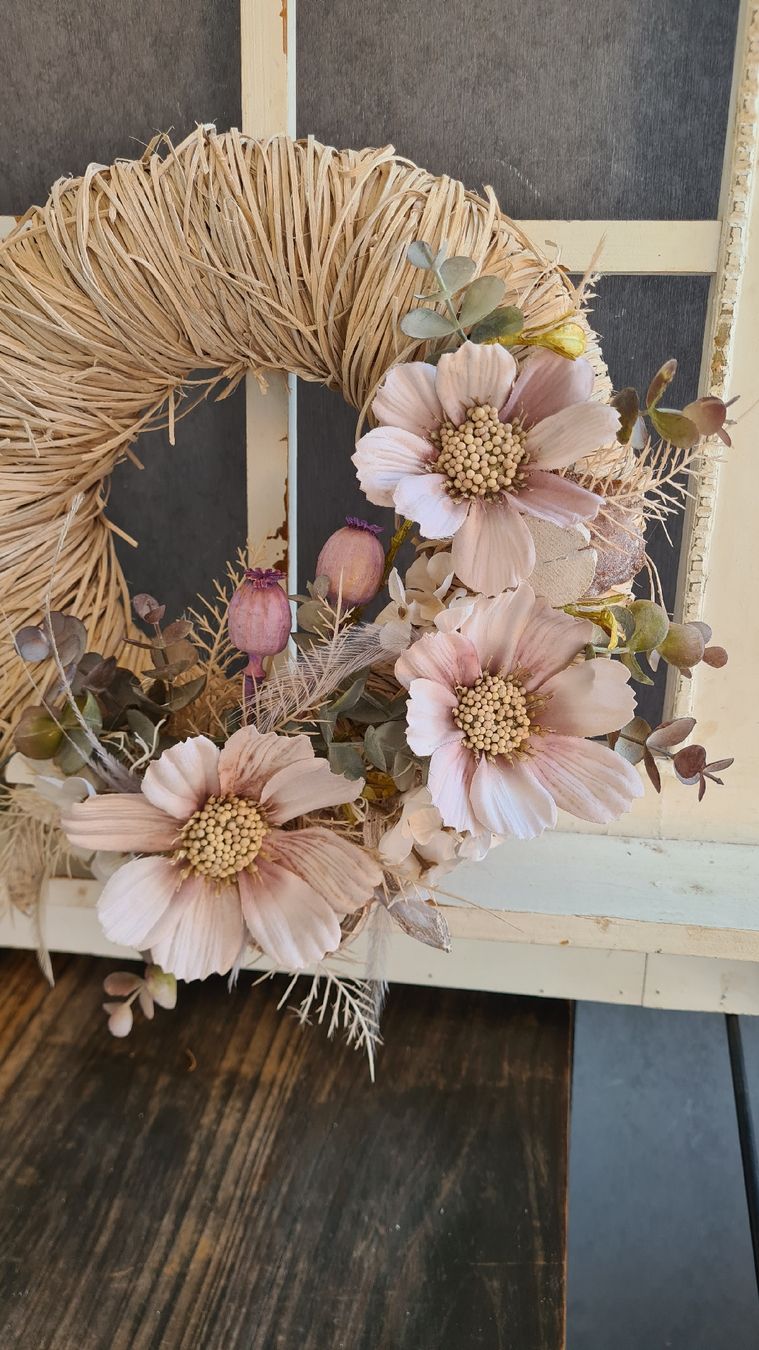 Tutte le decorazioni: Shabby- chic edler Kranz weiss – Nuovo e nell'imballaggio originale da Böttstein venduto da decodor-angi 1