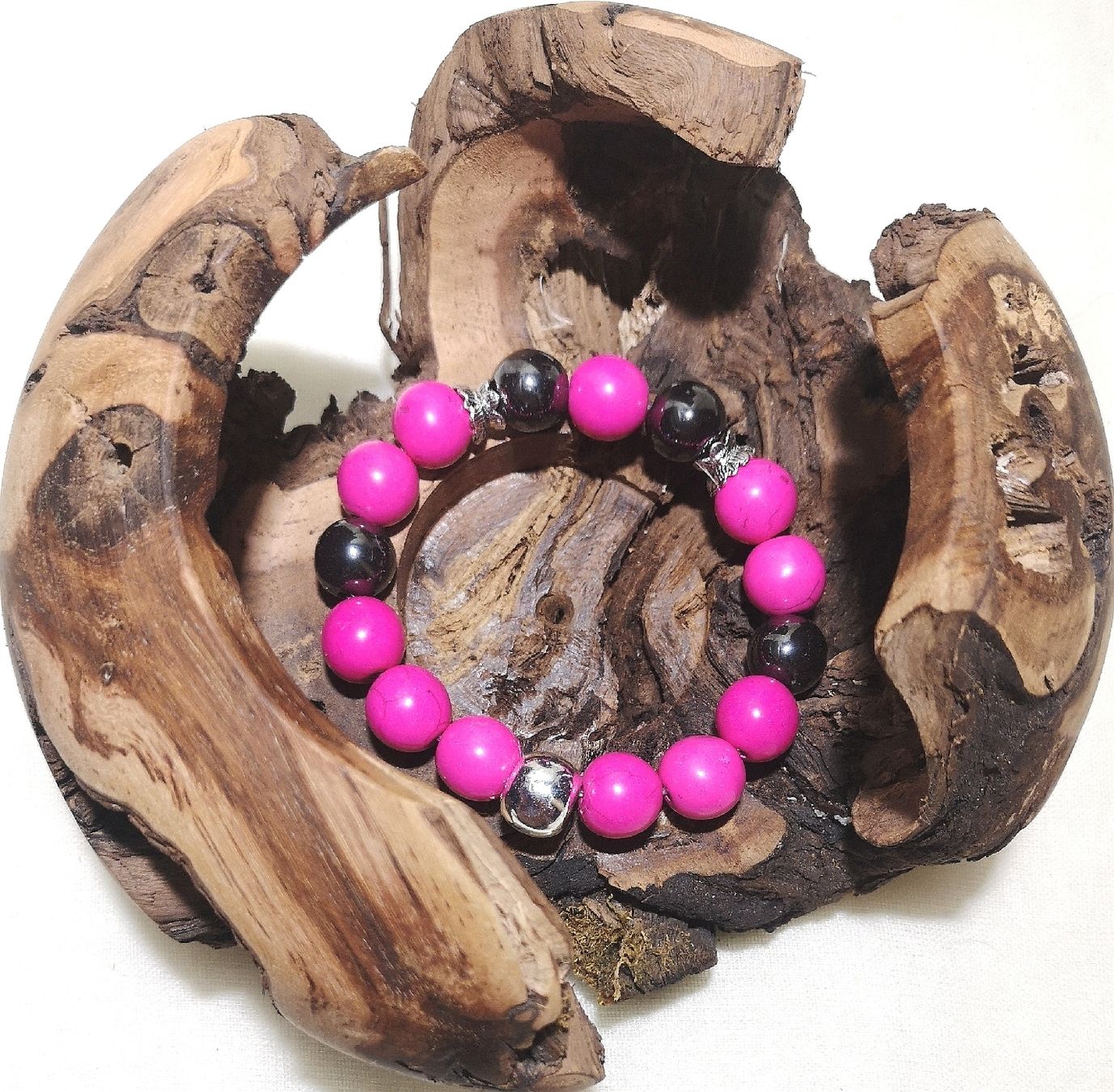 Bracciali & Braccialetti: pinke Armk. mit Hämatit - Spendenaktion – Nuovo (secondo la descrizione) da Unterkulm venduto da Nachtigall 4