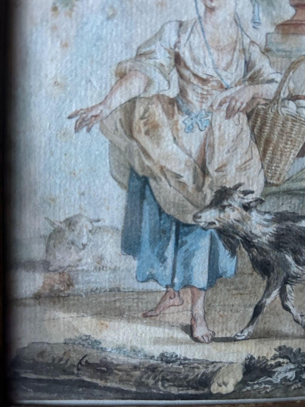 Gemälde: Aquarelle pastorale XVIIIème – Gebraucht aus Auvernier von raphirapho 4