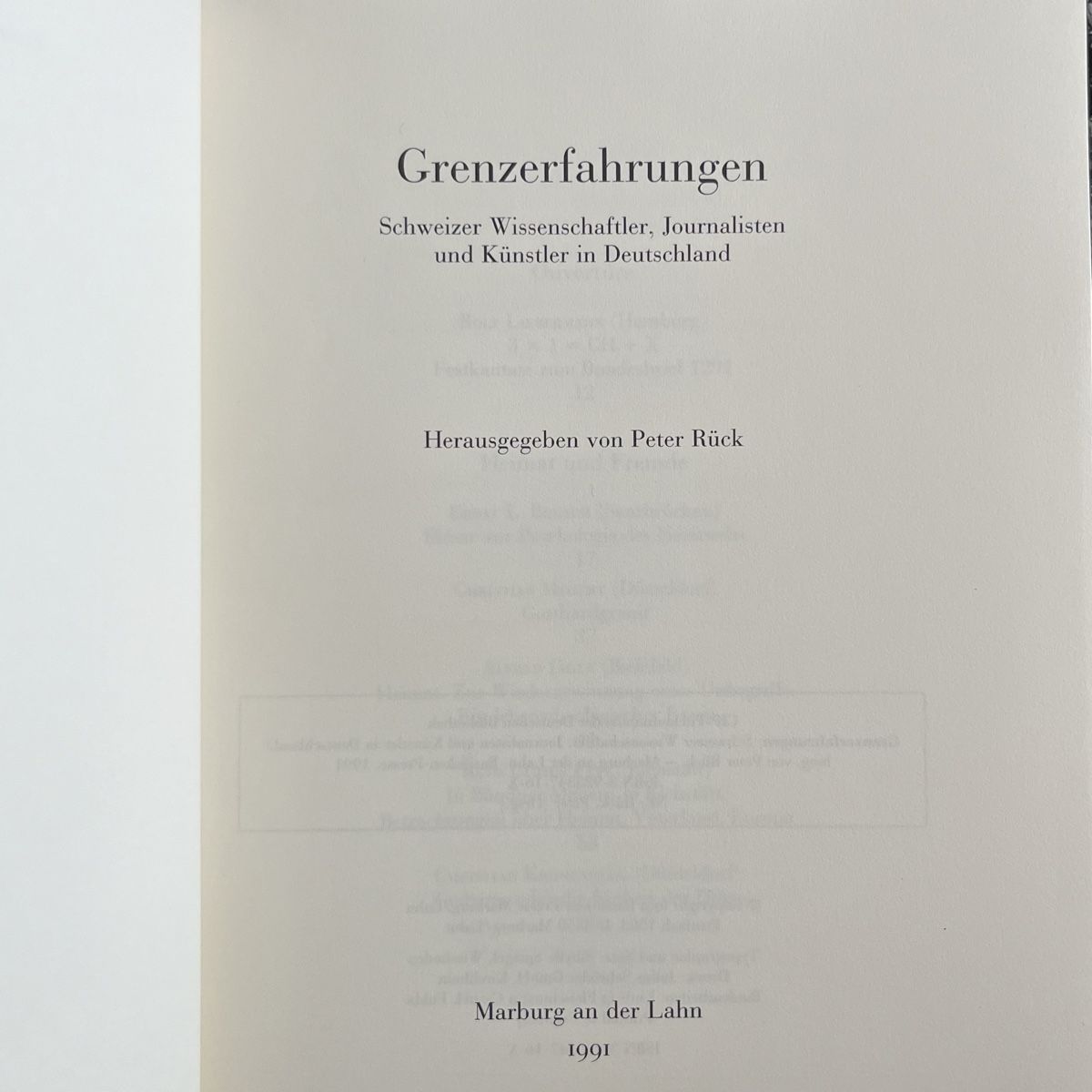 Libri: Grenz Erfahrungen Schweiz – Usato da Schwyz venduto da rs-trend 1