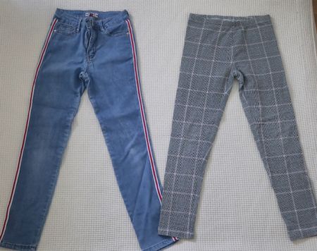 Lot de 2 leggings fille, taille 140
