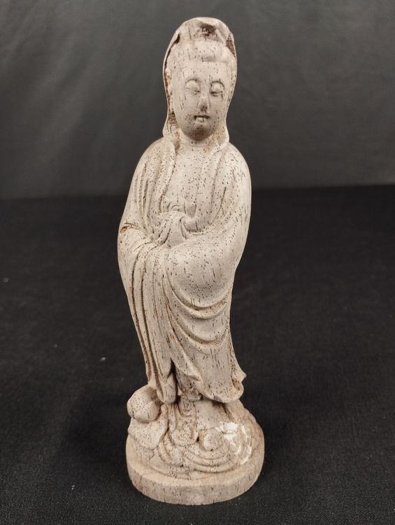Göttin Guan Yin wood standing statue Kaufen auf Ricardo