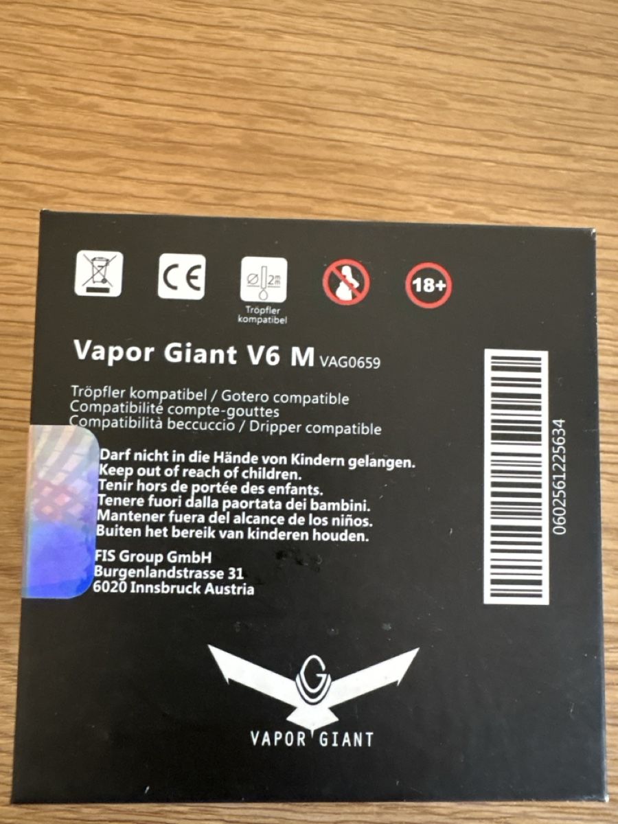 Vapor Giant Altri Prodotti per fumatori: Vapor Giant v6m – Usato da Gordola venduto da Fausto85 1