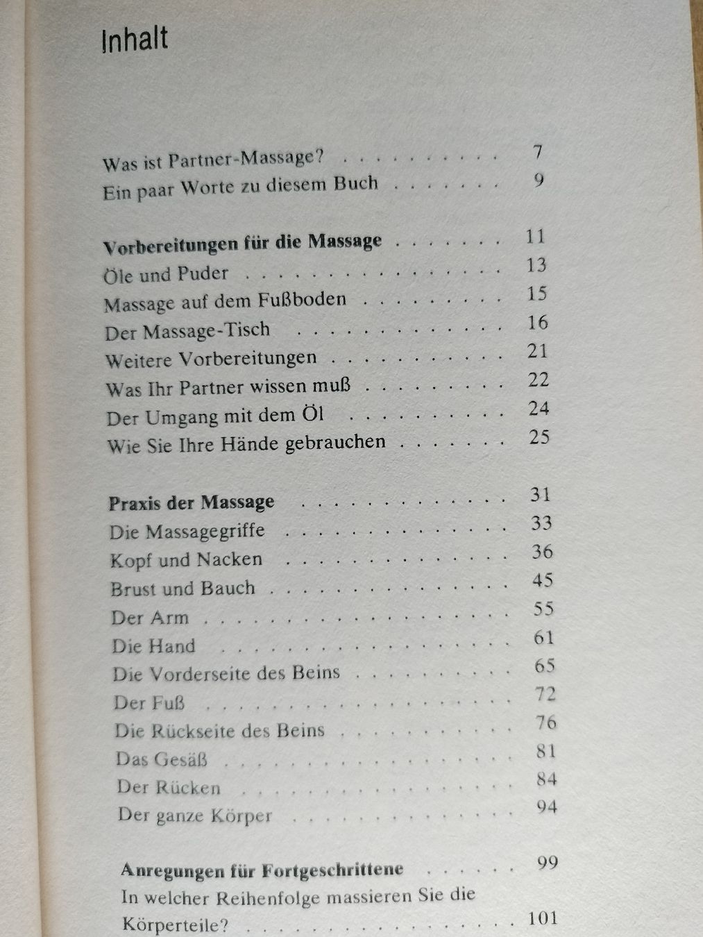 Libri: Altes Partner Massage Taschen Buch – Usato da Schwanden Sigrisw venduto da cadieux71 2