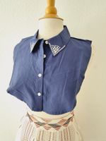 KRAGEN KRAGENEINSATZ  TOP MIT BLUSE  PULLOVER JACKE