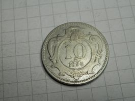 Österreich  10 Heller, 1895
