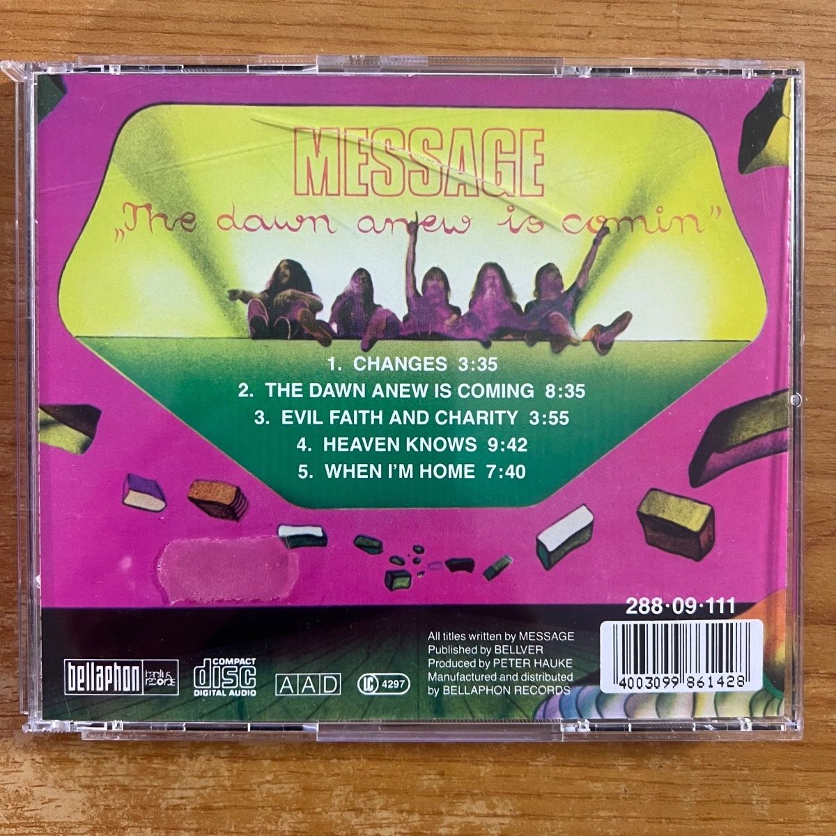 CD: Message - The Dawn Anew Is Comin /CD -1. D-Press. 1993 on CD – Usato da Gais venduto da soundcave57 1