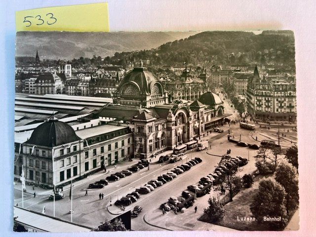 Ansichtskarten: alte Ansichtskarte Luzern Bahnhof – Gebraucht aus Niederwil AG von dahu75