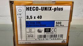 500 Stk. HECO-UNIX-plus 3,5x40mm Schrauben A2K