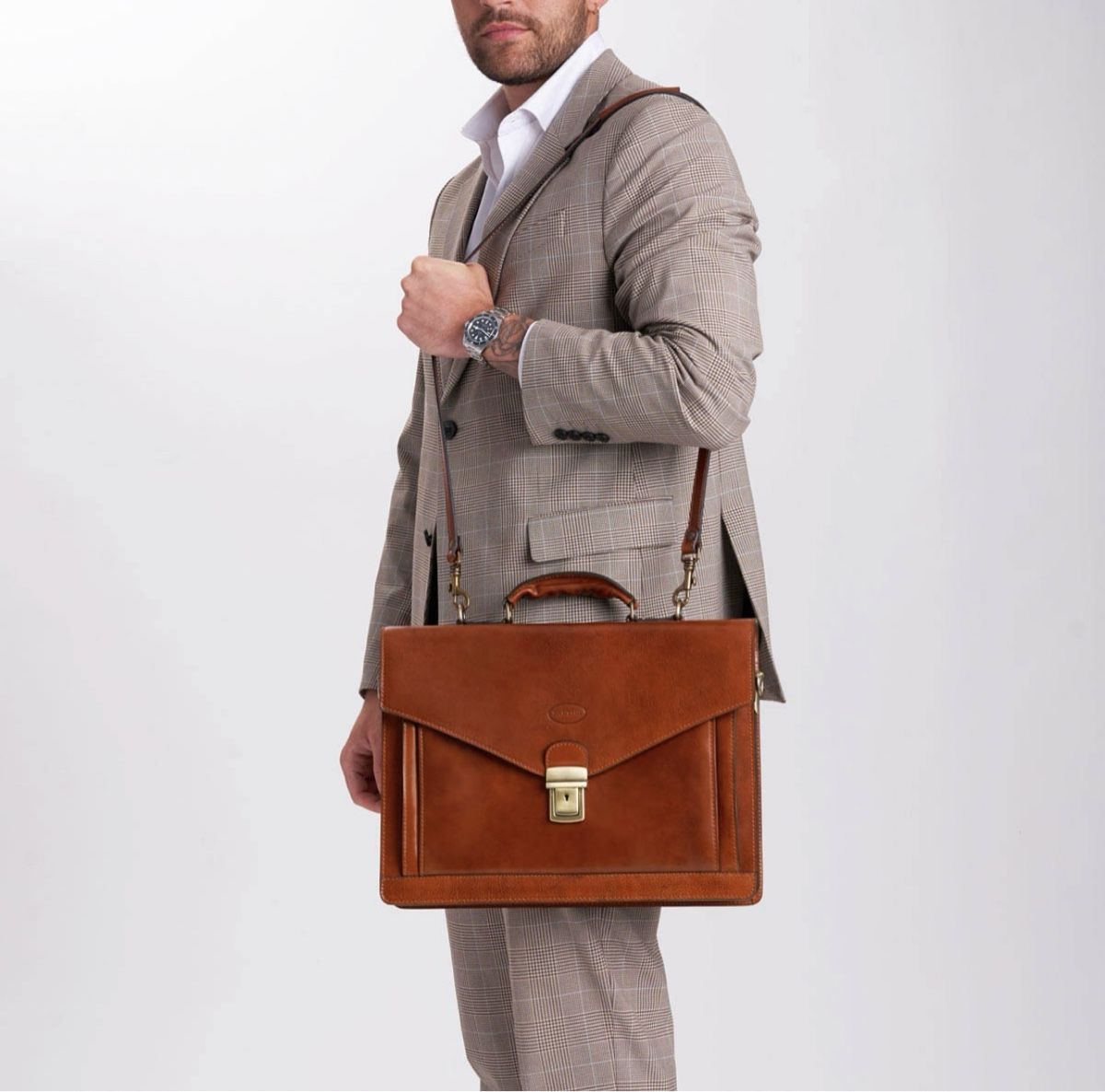 Koffer & Taschen: Aktentasche aus Leder Shanghai – Neu und originalverpackt aus Wittenbach von WWW.DRILUBAGS.CH 1