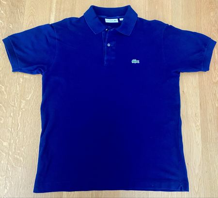 Polo Lacoste homme bleu marine taille 4 (M) 100% coton
