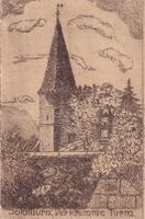 Solothurn Der Krumme Turm Künstlerkarte