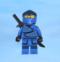 LEGO Minifigur Ninjago Jay - Legacy, Pearl Dark Gray Shoulde