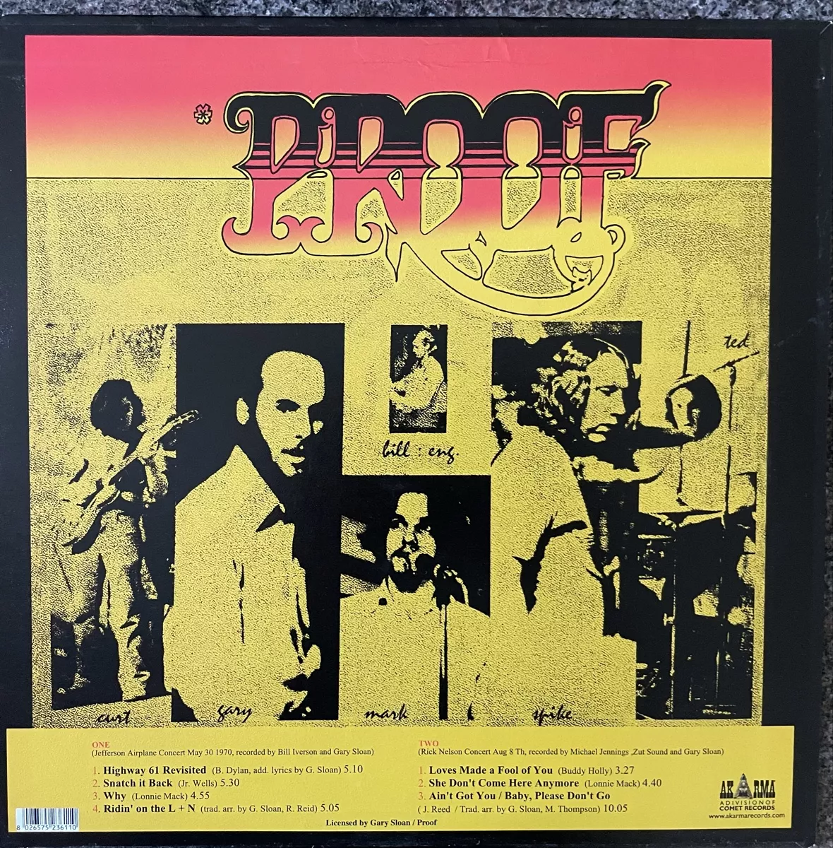 Schallplatten: Proof - same - AKARMA Vinyl LP – Gebraucht aus Olten von Bluespapst 1