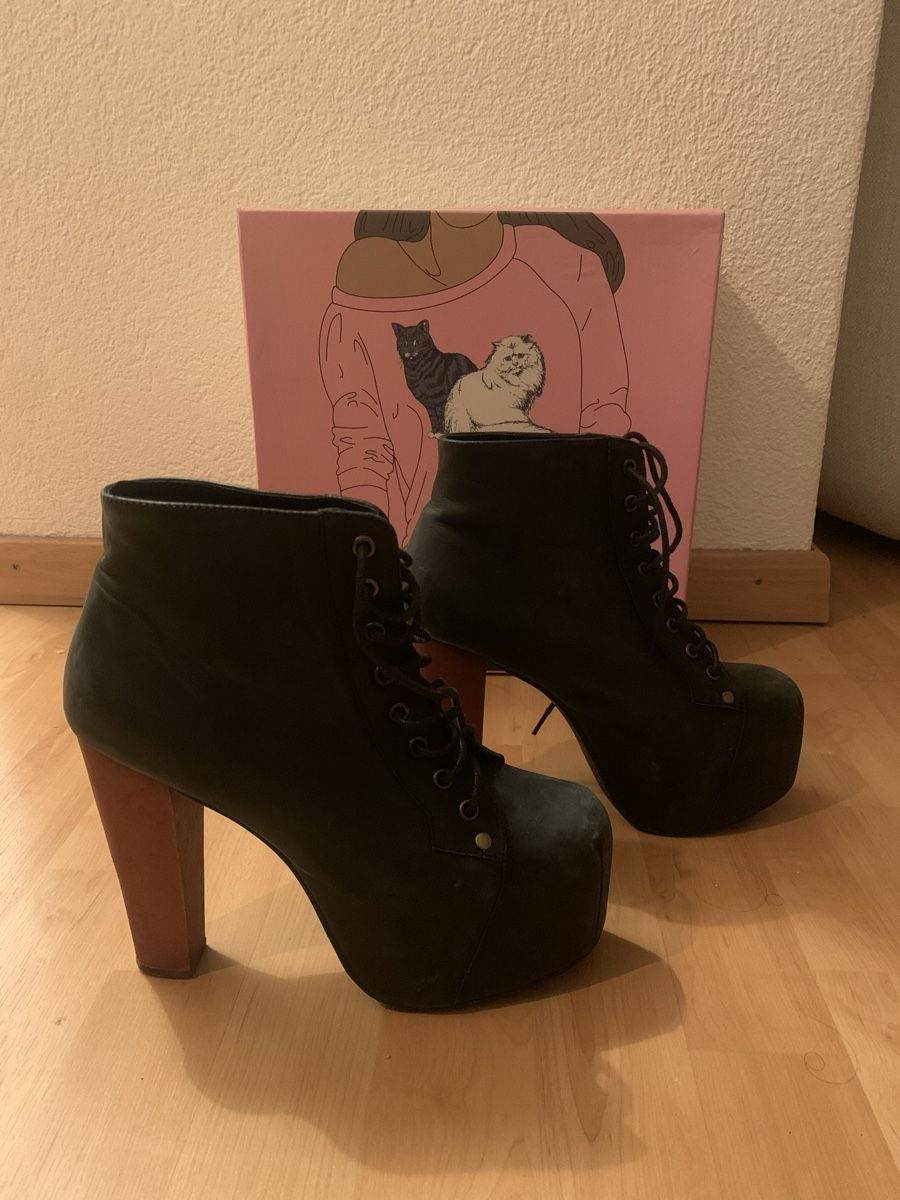 Scarpe da donna: Jeffrey Campbell - Schnürstiefelette - Schwarz – Usato da Zürich venduto da aleaalea 2