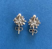 Ohrstecker Edelweiss - Vintage - 925 Silber gestempelt 